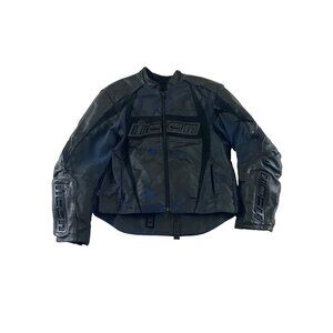 Icon Arc Men's Black & Blue Full Zip Protective Performance Jacket - Large